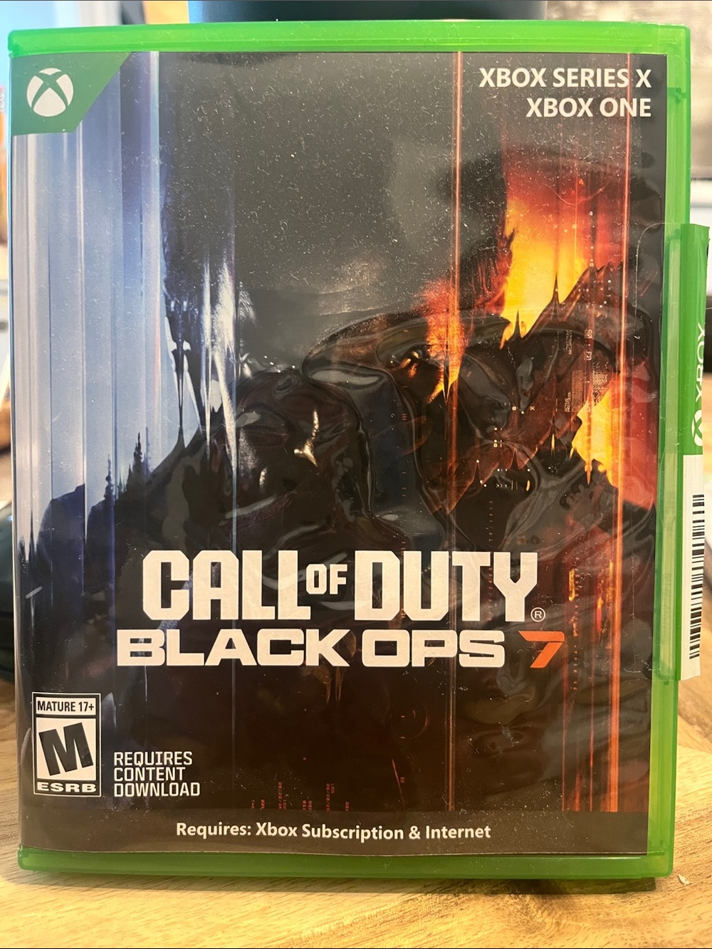 Microsoft Xbox Call of Duty: Black Ops 7 - Green Case with Fiery Cover Art